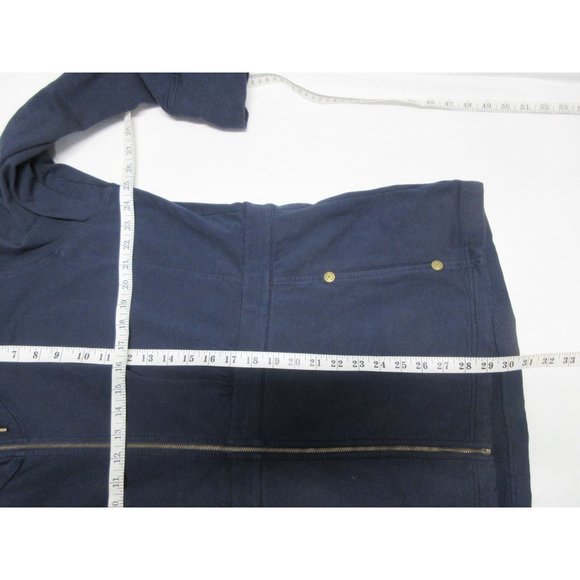 Eddie Bauer turtleneck full zip cinch waist sweatshirt XXL - Picture 9 of 13